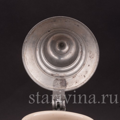 Старинная пивная кружка Трактирщик, 1 л, Reinhold Hanke, Германия, 1901 г.
