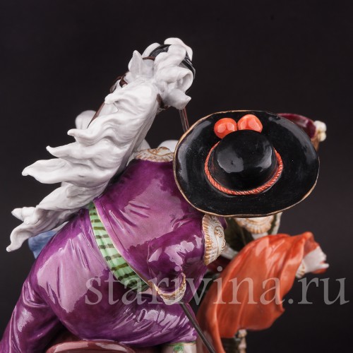 Композиция из фарфора Коррида, Volkstedt, Германия, 1894-1908 гг.