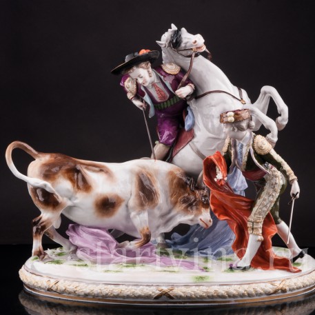 Композиция из фарфора Коррида, Volkstedt, Германия, 1894-1908 гг.