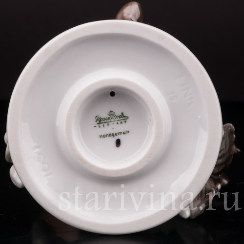 Фарфоровая статуэтка птицы Зяблик, Rosenthal, Германия, 1950 гг.
