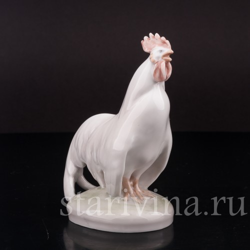 Статуэтка птицы из фарфора Петух, Royal Copenhagen, Дания, 1938 г.