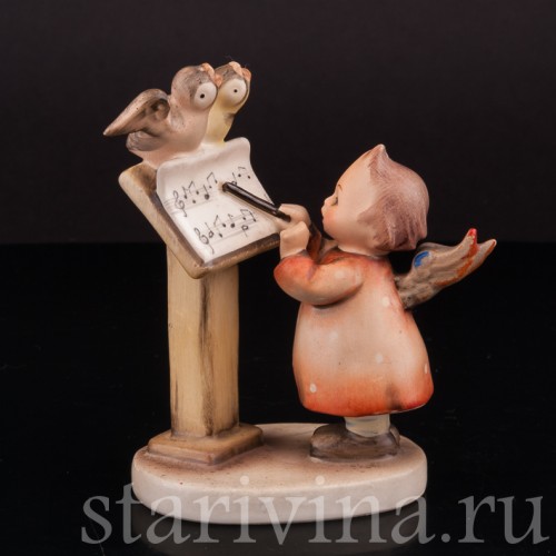 Фигурка из фарфора Ангелочек-дирижёр, Goebel, Германия, 1950-55 гг.