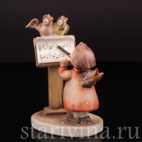 Фигурка из фарфора Ангелочек-дирижёр, Goebel, Германия, 1950-55 гг.