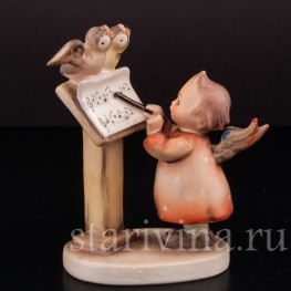Фигурка из фарфора Ангелочек-дирижёр, Goebel, Германия, 1950-55 гг.