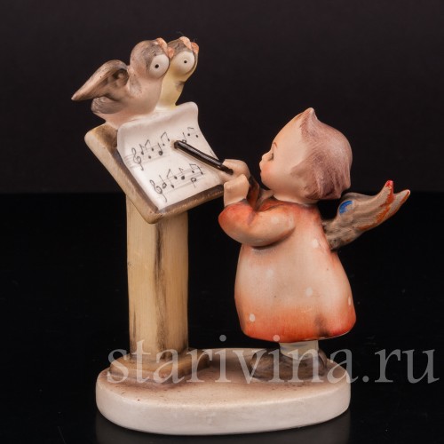 Фигурка из фарфора Ангелочек-дирижёр, Goebel, Германия, 1950-55 гг.