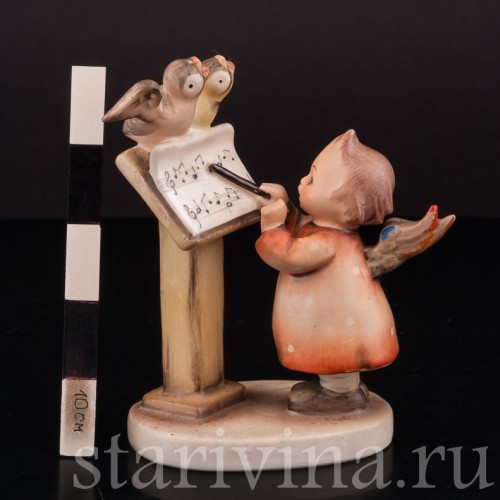 Фигурка из фарфора Ангелочек-дирижёр, Goebel, Германия, 1950-55 гг.