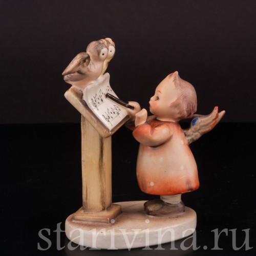 Фигурка из фарфора Ангелочек-дирижёр, Goebel, Германия, 1950-55 гг.