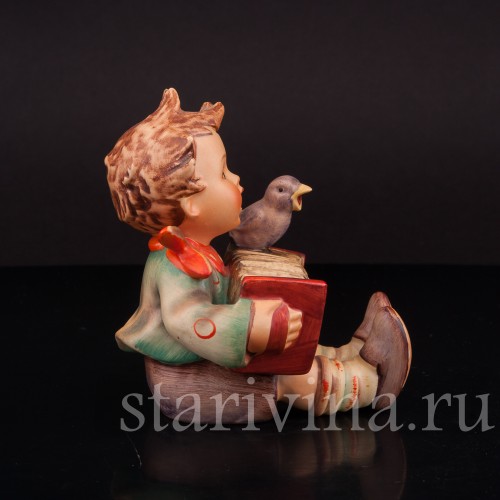 Фигурка из фарфора Мальчик с гармошкой, Goebel, Германия, 1950-55 гг.