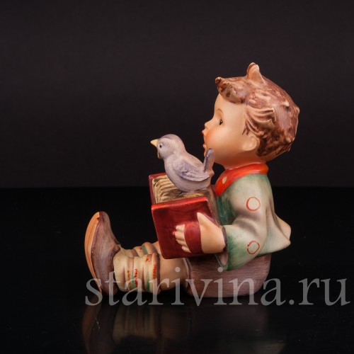 Фигурка из фарфора Мальчик с гармошкой, Goebel, Германия, 1950-55 гг.