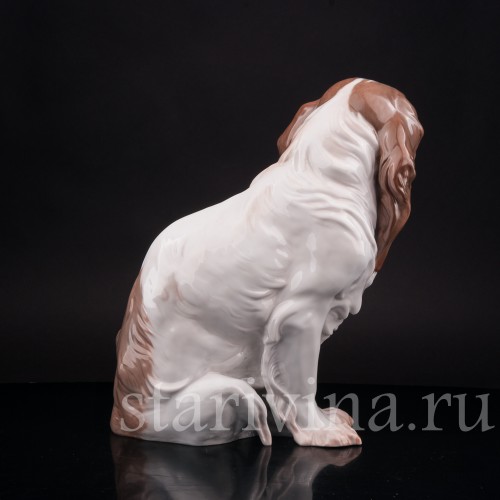 Статуэтка собаки из фарфора Кинг чарльз спаниель, Rosenthal, Германия, 1920 год.
