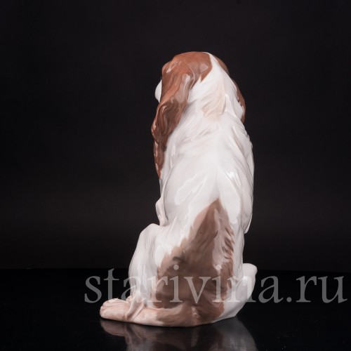 Статуэтка собаки из фарфора Кинг чарльз спаниель, Rosenthal, Германия, 1920 год.