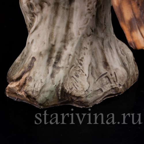 Фарфоровая статуэтка птицы Ушастая сова, Tay, Италия, сер. 20 в.
