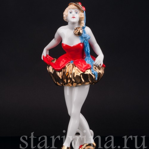Фарфоровая статуэтка девушки Пьеретта, Rosenthal, Германия, 1920-30е гг.