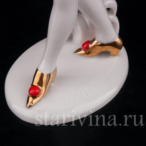 Фарфоровая статуэтка девушки Пьеретта, Rosenthal, Германия, 1920-30е гг.