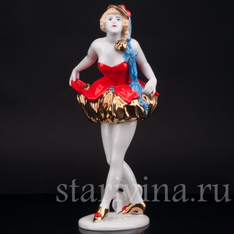 Фарфоровая статуэтка девушки Пьеретта, Rosenthal, Германия, 1920-30е гг.