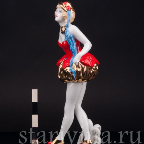 Фарфоровая статуэтка девушки Пьеретта, Rosenthal, Германия, 1920-30е гг.