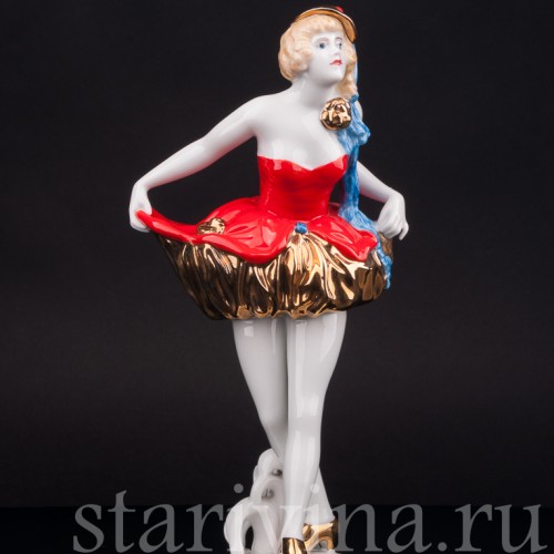 Фарфоровая статуэтка девушки Пьеретта, Rosenthal, Германия, 1920-30е гг.