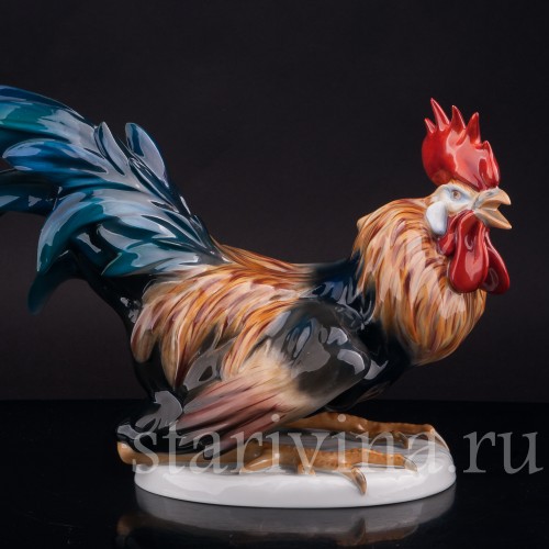 Фарфоровая статуэтка птицы Петух, Rosenthal, Германия, 1936 г.