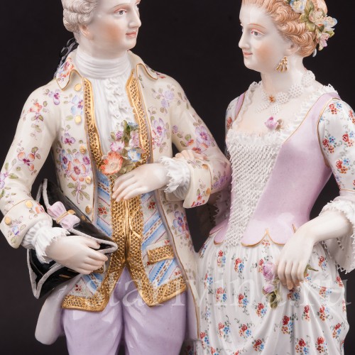 Композиция из фарфора Жених и невеста, Meissen, Германия, кон. 19 - нач. 20 вв.