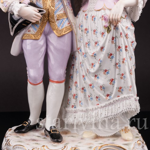 Композиция из фарфора Жених и невеста, Meissen, Германия, кон. 19 - нач. 20 вв.