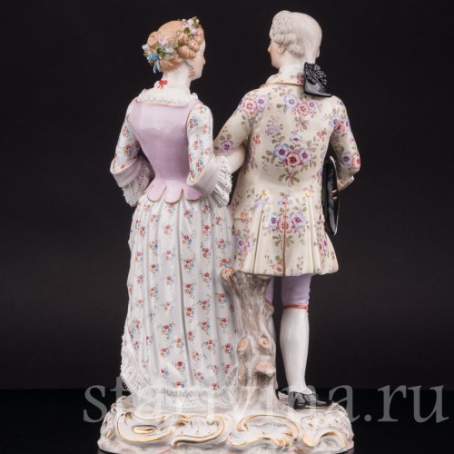 Композиция из фарфора Жених и невеста, Meissen, Германия, кон. 19 - нач. 20 вв.