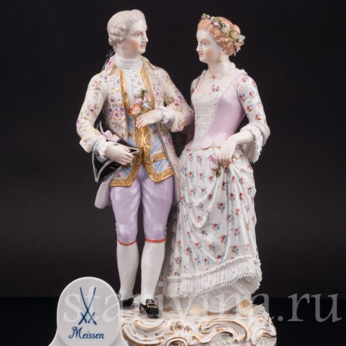 Композиция из фарфора Жених и невеста, Meissen, Германия, кон. 19 - нач. 20 вв.