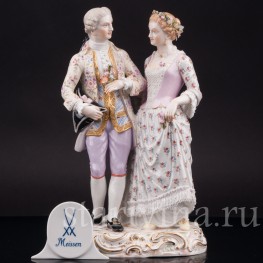 Композиция из фарфора Жених и невеста, Meissen, Германия, кон. 19 - нач. 20 вв.