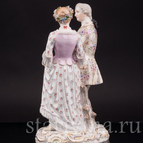 Композиция из фарфора Жених и невеста, Meissen, Германия, кон. 19 - нач. 20 вв.