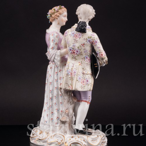 Композиция из фарфора Жених и невеста, Meissen, Германия, кон. 19 - нач. 20 вв.