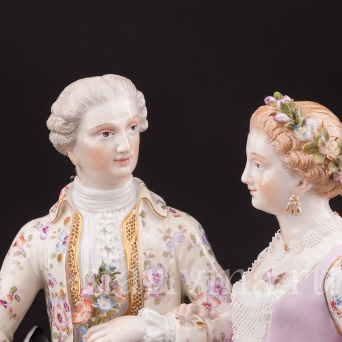 Композиция из фарфора Жених и невеста, Meissen, Германия, кон. 19 - нач. 20 вв.