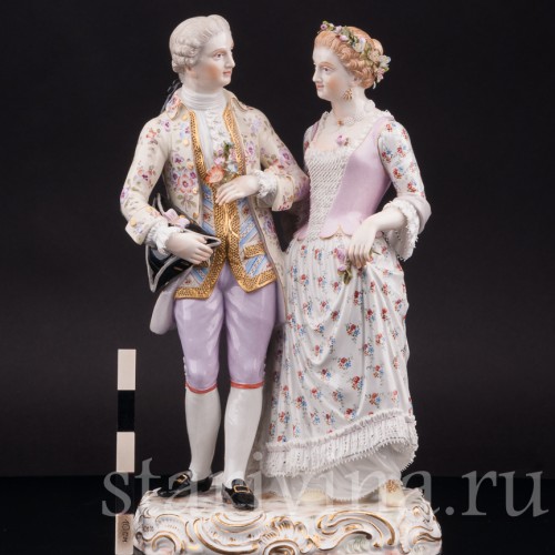 Композиция из фарфора Жених и невеста, Meissen, Германия, кон. 19 - нач. 20 вв.