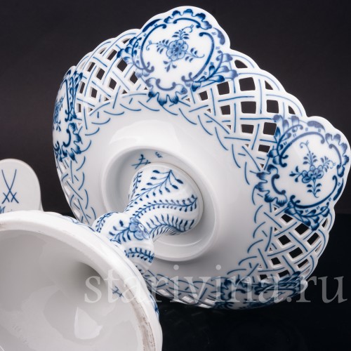 Фарфоровая фруктовница Луковичный узор, Meissen, Германия, кон. 19 - нач. 20 вв.
