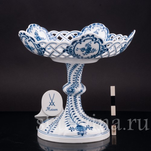 Фарфоровая фруктовница Луковичный узор, Meissen, Германия, кон. 19 - нач. 20 вв.