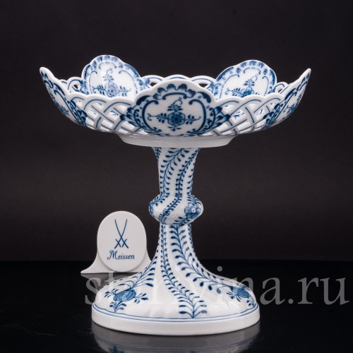 Фарфоровая фруктовница Луковичный узор, Meissen, Германия, кон. 19 - нач. 20 вв.