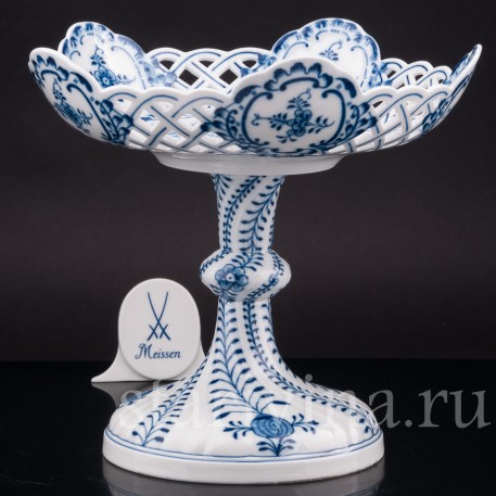 Фарфоровая фруктовница Луковичный узор, Meissen, Германия, кон. 19 - нач. 20 вв.