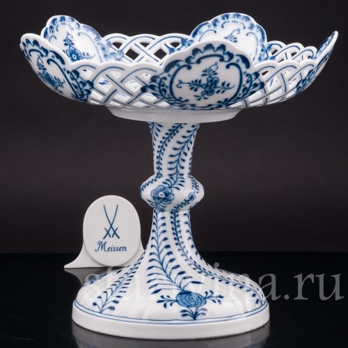 Фарфоровая фруктовница Луковичный узор, Meissen, Германия, кон. 19 - нач. 20 вв.