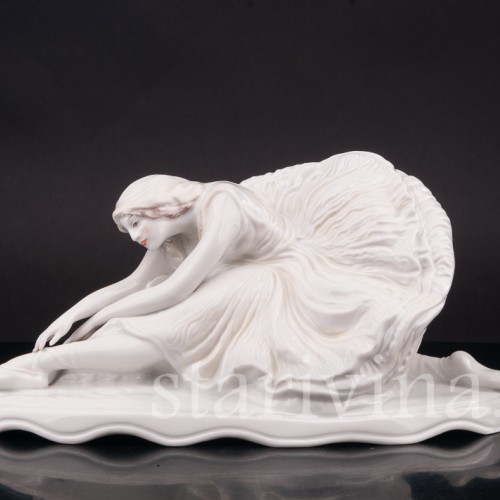 Фарфоровая статуэтка балерины Умирающий лебедь (Анна Павлова), Rosenthal, Германия, 1945-49 гг.