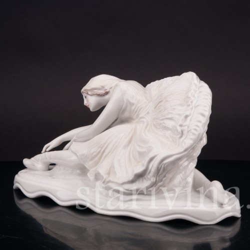 Фарфоровая статуэтка балерины Умирающий лебедь (Анна Павлова), Rosenthal, Германия, 1945-49 гг.