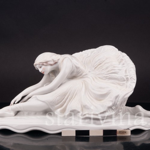 Фарфоровая статуэтка балерины Умирающий лебедь (Анна Павлова), Rosenthal, Германия, 1945-49 гг.