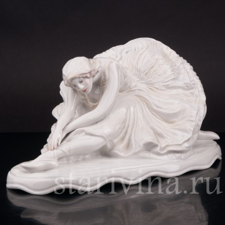 Фарфоровая статуэтка балерины Умирающий лебедь (Анна Павлова), Rosenthal, Германия, 1945-49 гг.