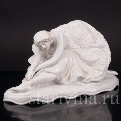 Фарфоровая статуэтка балерины Умирающий лебедь (Анна Павлова), Rosenthal, Германия, 1945-49 гг.