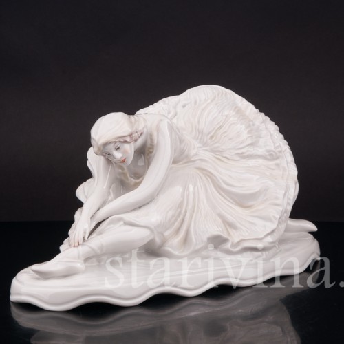 Фарфоровая статуэтка балерины Умирающий лебедь (Анна Павлова), Rosenthal, Германия, 1945-49 гг.