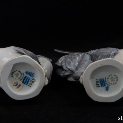 Петух и курица, пара, Royal Copenhagen, Дания, 1960 гг