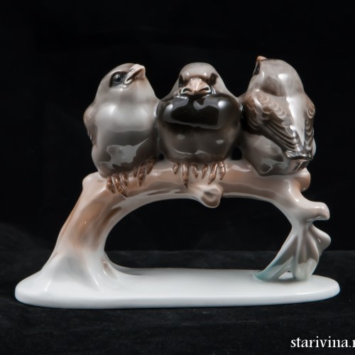 Три воробья на ветке, Rosenthal, Германия