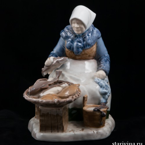 Торговка рыбой, Bing & Grondahl, Дания, 1970 гг