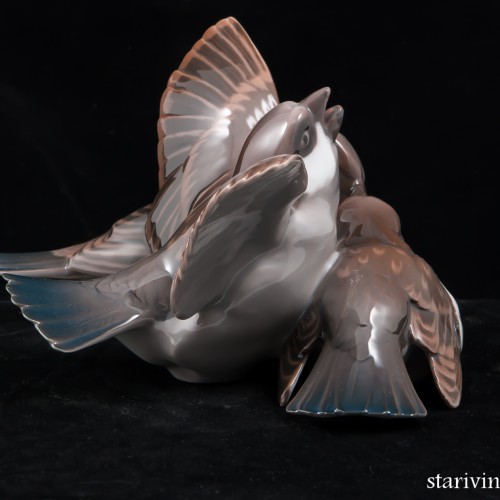 Три воробья, Bing & Grondahl, Дания, до 1970 г