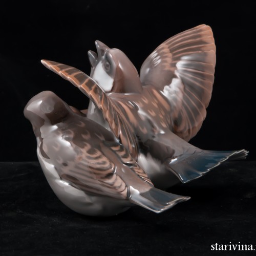 Три воробья, Bing & Grondahl, Дания, до 1970 г