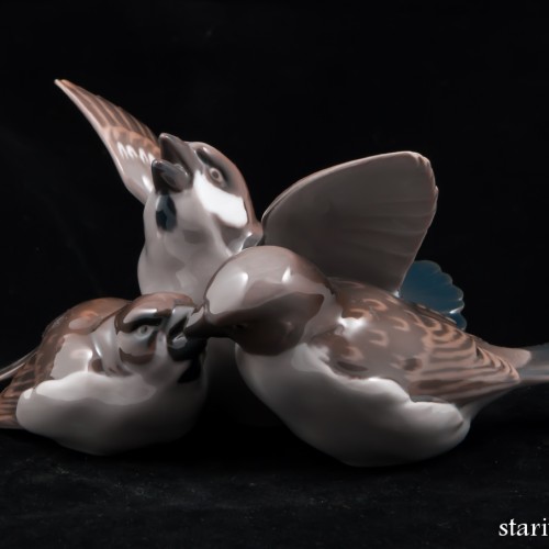 Три воробья, Bing & Grondahl, Дания, до 1970 г