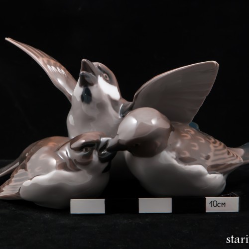 Три воробья, Bing & Grondahl, Дания, до 1970 г