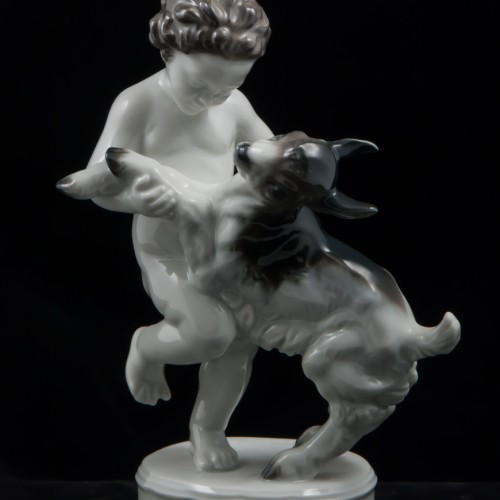 Путти с козленком, Rosenthal, Германия, 1930-50 гг